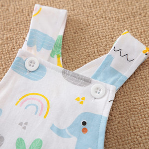 Ropa <span class=keywords><strong>de</strong></span> Bebé para Niño, Estilo Europeo, Personalizable <span class=keywords><strong>de</strong></span> Fábrica, con Lindos Dibujos Animados <span class=keywords><strong>de</strong></span> <span class=keywords><strong>Animales</strong></span>, 2 Conjuntos para Verano, Estilo Campestre - Product Image 4