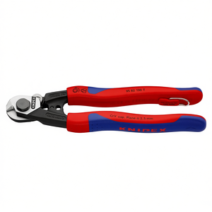 Knipex <b>Wire</b> Rope Cutter 95 62 190 T CrV Steel 2.5 Mm Capacity Made In Germany - Product Image 3