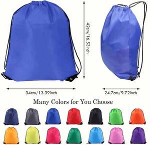 Promotional Gift Custom Logo 210D Polyester Drawstring <b>Bags</b> Reflective Sports Gym Backpack Pull <b>String</b> Backpacks Cinch Tote <b>Bag</b> - Product Image 3