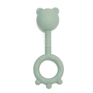 Oem Anneau de dentition écologique en silicone avec ourson Hochets en silicone pour bébé Jouets de 6 à 12 mois Hochets pour bébé Jouet souple unisexe - Product Image 3