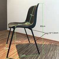 Chaises d'école modernes en plastique PP avec tablettes d'écriture intégrées, ensemble de tables pour salle de sport, bureaux d'étudiant, enfants