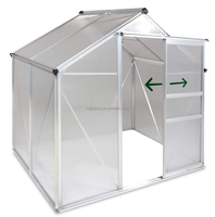 Mini serre en polycarbonate avec protection UV et panneau PC pour une utilisation en extérieur dans les jardins et les cours