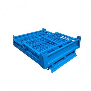 Nhiệm Vụ Nặng Nề Có Thể Gập Lại Kim Loại Ráp Dây Lưới Lưu Trữ Hậu Cần Thép Lồng/Container Mạ Kẽm <span class=keywords><strong>Stackable</strong></span> Và Kho Loại - Product Image 4