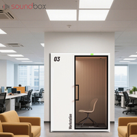 Cabines insonorisées - Utilisation hôtelière, entrepôt, villa - Chaise ergonomique à cadre en aluminium - Cabine silencieuse portable pour la maison, l'école, le bureau