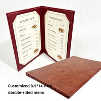 Porte-menu en cuir véritable de qualité supérieure A4 avec attache, dossier personnalisé pour menu de boissons, hôtel, café, restaurant, restauration, vente en gros, marque V-ding