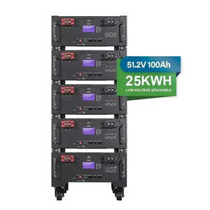 Nuevo Sistema de Almacenamiento de Energía Doméstico de 25 kWh, Batería de Litio Hierro Fosfato de 48 V 51,2 V Apilable, Unidades de 100 Ah 200 Ah 10 kWh 15 kWh - Product Image 1