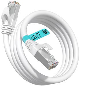 สายแลน Cat7 ทองแดงเปลือย หัว RJ45 ชุบทอง สายแพทช์ SFTP หุ้ม PVC ได้มาตรฐาน ROHS 8P8C ความยาว 1 ม./2 ม. - Product Image 1