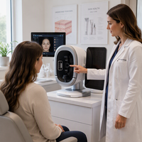 Analyseur de peau facial professionnel à IA avec lumière pulsée pour usage domestique et hospitalier, appareil médical portable pour dermatologue, prise US