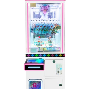 NINIX NINIX-6352 Mini Lucky Clip Coin Operated Crane Machine Precision Clamp <b>Control</b> Colorful LED Lighting Metal 1 Year - Product Image 1
