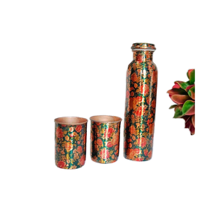 copper bottle 750 ml copper bottle copper Drinking Bottle for Children Portable Eco-Friendly Korean Design <b>Large</b> Capacity Tour - Product Image 1