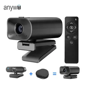 Anywii यूएसबी वेब कैमरा वीडियो कॉन्फ्रेंसिंग प्रणाली बैठक सम्मेलन के साथ वेब कैमरा रिमोट कंट्रोल