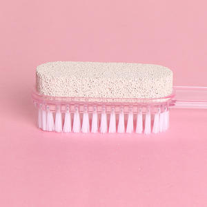 Cepillo de Baño Multifuncional de PS con Mango Largo de 16 cm, con Cerdas de un Lado y Piedra Pómez del Otro, Venta al por Mayor Directa de Fábrica - Product Image 3