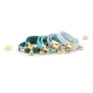 Produk Kecantikan Terlaris 2023 Kalung Kucing Beludru Custom Klasik dengan Gesper Warna-warni untuk Kalung Kucing Kalung Kucing Buatan Tangan yang Nyaman - Product Image 3