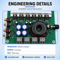 Fabricant de cartes amplificateurs audio pour voitures PCBA avec assemblage de circuits imprimés personnalisés, fabricant d'assemblages PCBA, fournisseur de fabrication de circuits imprimés