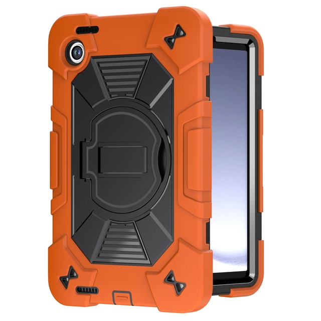Heavy Duty Rugged Tablet Case for Samsung Galaxy Tab A9 / A11 8.7 Inch Shockproof Protective Cover with Portable Shoulder Strap