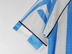 Vente en gros de t-shirts personnalisés de haute qualité 100% polyester à manches courtes, séchage rapide, respirants, antibactériens, col en V, été, rétro 1986 96 97 - Product Image 2