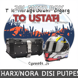 Universal 28L Adventure Moto <span class=keywords><strong>Top</strong></span> <span class=keywords><strong>Case</strong></span> Tail Box Bagages Aluminium pour <span class=keywords><strong>Honda</strong></span> Kawasaki Suzuki Yamaha - Product Image 2