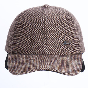 Baseball <b>Cap</b> Wool Twill Warm Windproof <b>Winter</b> Unisex 56-58cm - Product Image 4