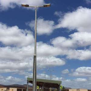 <b>Octagonal</b> <b>Steel</b> Street <b>Light</b> <b>Pole</b> with Hot Dip Galvanized Finish for City Road and Highway Lighting Project - Product Image 1