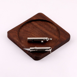 Mini Brass Utility Knife Stainless Steel Blade Keychain Pendant Portable Outdoor Handheld Knife - Product Image 4