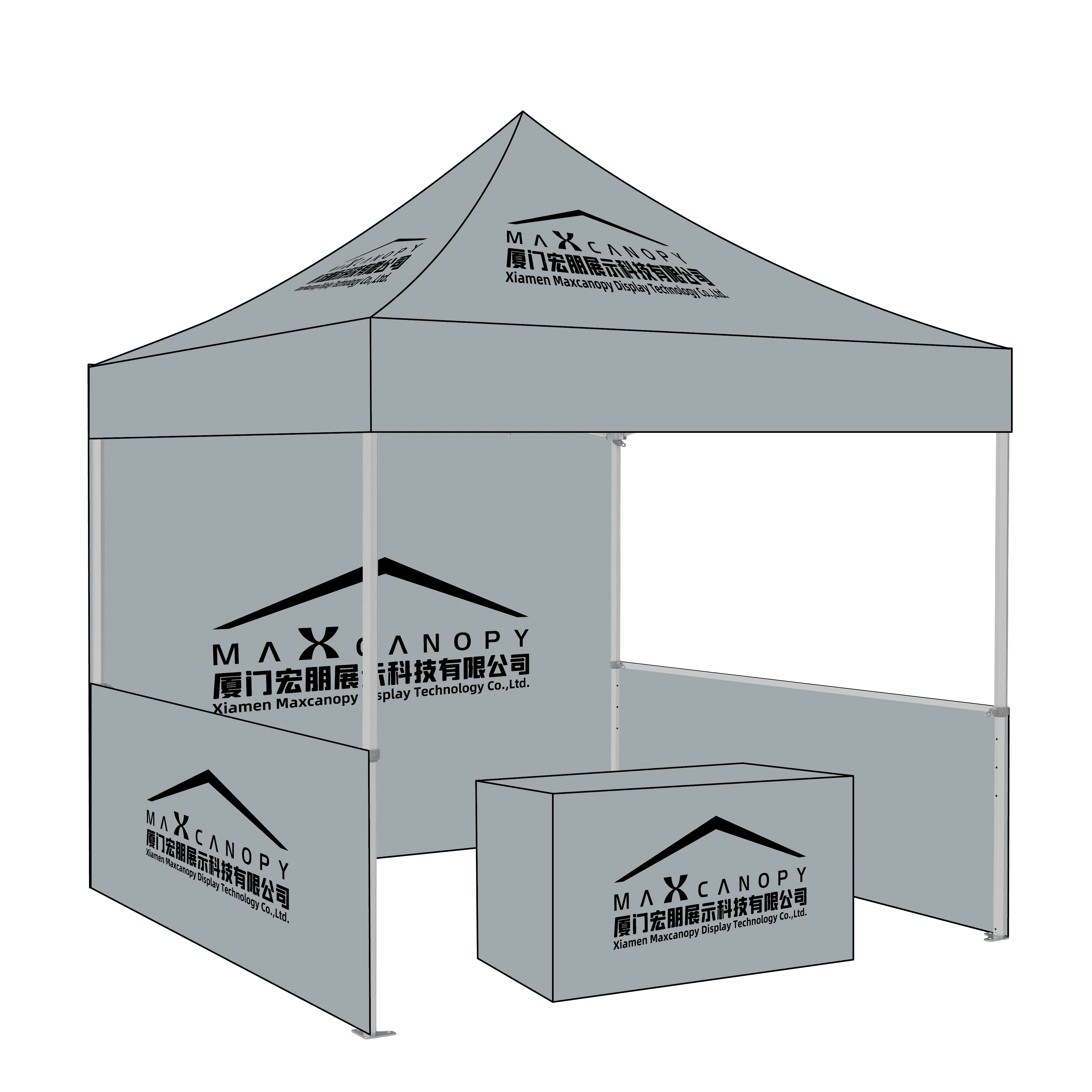 3x3 Custom Printed Promotional Folding Awning Pop-Up Gazebo Canopy Display for Trade Show Tents Event Promotion