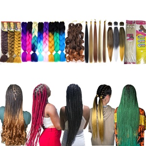 Wholesale French <strong>Curly</strong> Wave Synthetic Braids Pre Stretched Braiding Hair Prestretched Synthetic Crochet Braid Hair <strong>Attachment</strong> - Product Image 1