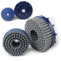 Brosse à disque industrielle en carbure de silicium pour le travail des métaux, avec manche métallique, 6 pouces, disponible en OEM pour le polissage, Shenzhou
