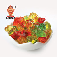 Bonbons en gros, bonbons gélifiés aux fruits 4D, bonbons en forme de dinosaure de dessin animé, bonbons gélifiés aux saveurs de fruits sucrés, confiserie colorée halal