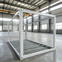Structure de conteneur préfabriqué modulaire en acier, conteneur démontable en kit, adapté à une utilisation en extérieur