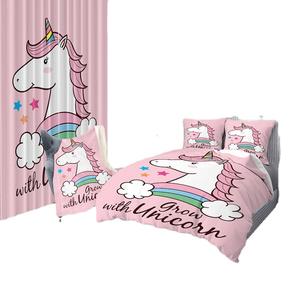 Ensemble de housse de <span class=keywords><strong>couette</strong></span> personnalisé imprimé en 3D avec rideau occultant literie de haute qualité - Product Image 1