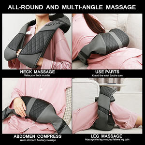 Tragbare 3D-Knet-Thermomassage Körper muskels ch merzen Entspannungs gürtel Shiatsu Vibration Nacken <span class=keywords><strong>massage</strong></span> gerät mit beruhigender Beheizung - Product Image 2