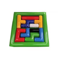 Puzzle gonflable populaire de jeu de construction d'équipe de sport de grand puzzle gonflable de bloc pour l'événement de partie