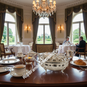 Pot à sucre et à fromage parmesan en argent de Sheffield, style anglais classique, décoration de la maison de la famille royale pour les hôtels - Product Image 3