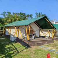 Tienda de Safari al aire libre impermeable de lujo para glamping tienda de hotel de tela de PVC
