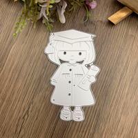 Matrices de découpe DIY pour scrapbooking en acier au carbone, gabarit de gaufrage gravé, pour travaux manuels parent-enfant, pour diplômée de l'université