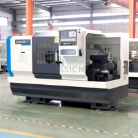 Machine de tournage CNC horizontale CK6150, système de tour CNC pour l'usinage de composants en alliage