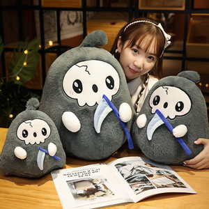 Almohada de Peluche con Diseño de Calavera y Dios de la <span class=keywords><strong>Muerte</strong></span> para Halloween 2026, Muñeco Fantasma Personalizado, Juguetes de Peluche para Regalo de Eventos de Halloween - Product Image 4