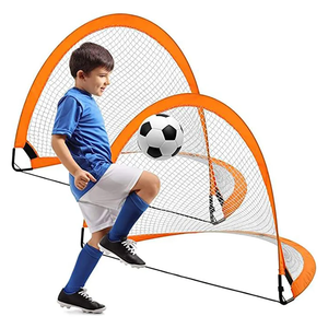 Buts <span class=keywords><strong>de</strong></span> football portables, durables, mini, pliables et autoportants avec cadre en fibre <span class=keywords><strong>de</strong></span> carbone pour l'entraînement <span class=keywords><strong>de</strong></span> football en extérieur des enfants - Product Image 1
