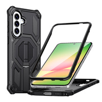 Coque magnétique robuste avec béquille et cadre avant pour Samsung Galaxy A57, A37, A27, A17, A56, A36, A26 – Protection antichute renforcée