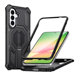 เคสแม่เหล็กสำหรับ <span class=keywords><strong>Samsung</strong></span> Galaxy A57พร้อมขาตั้งและกรอบด้านหน้ารุ่น A37 A27 A17 A56 A36 A26ผิวแข็งทนทานป้องกันการตกกระแทกอย่างหนัก - Product Image 2