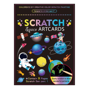 Papier à gratter magique pour enfants, <span class=keywords><strong>dessin</strong></span> animé, art à gratter, vente chaude - Product Image 1