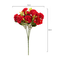 Fleurs d'hortensia en soie artificielle, fleurs réalistes, bouquet floral, décoration pour mariage, maison, bureau, fête