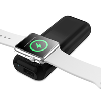 Für Fabrik-Großhandel 5200mAh 2-in-1 Schnellladegerät Tragbare Powerbank Kabellos USB für Watch 1-8 Magnetisch