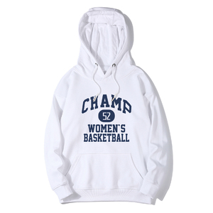 IHOOV Mujer <span class=keywords><strong>4XL</strong></span> Tallas grandes Algodón para Champion Letter Pullover Hoodie Loose Casual Style Sudadera - Product Image 6