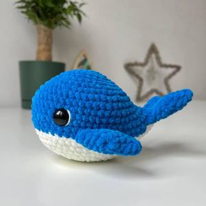 Vente en gros Mini animaux tricotés <span class=keywords><strong>Baleine</strong></span> <span class=keywords><strong>Crochet</strong></span> Poupée Mignon Petit fait main <span class=keywords><strong>Crochet</strong></span> Peluche Animaux Porte-clés pour Couple Pendentif - Product Image 1