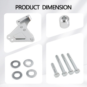 ปลอกยางแท่นเครื่องยนต์สำหรับเครื่องยนต์ซีรีส์ K ได้แก่ K20A K24A K20Z K24Z อะลูมิเนียมอัลลอยสีเงิน/สีดำชิ้นส่วนอะไหล่ทดแทน - Product Image 3