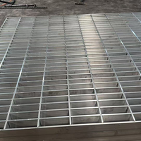 Grille de sol en acier inoxydable 304 galvanisé à chaud, antidérapante, robuste, résistante au feu et à la corrosion pour la construction