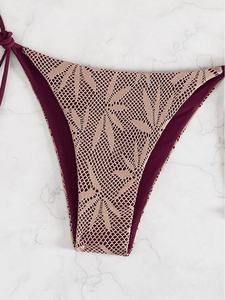 2026 Beach Ladies Two Piece String <strong>Bikini</strong> Set <strong>Mikro</strong> Triangle for Women Sexy Brazilian Slingshot Swimwear Lace Swimsuit Supplier - Product Image 5