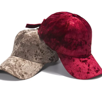 Casquettes de baseball vintage personnalisées de haute qualité, vierges, à 6 panneaux, en velours, à visière incurvée, avec logo brodé en 3D, style « Dad Hat »