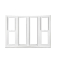 Fenêtre de jardin minimaliste en aluminium à double vitrage trempé, résistante aux ouragans, pour villa